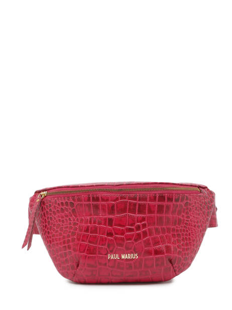 Leather Alligator Belt Bag Paul marius Red alligator BANANALI