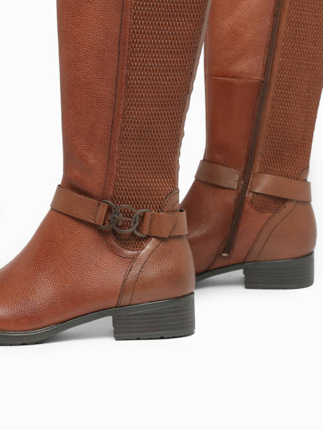 Bottes Cavalières En Cuir Tamaris Marron women 41 vue secondaire 1