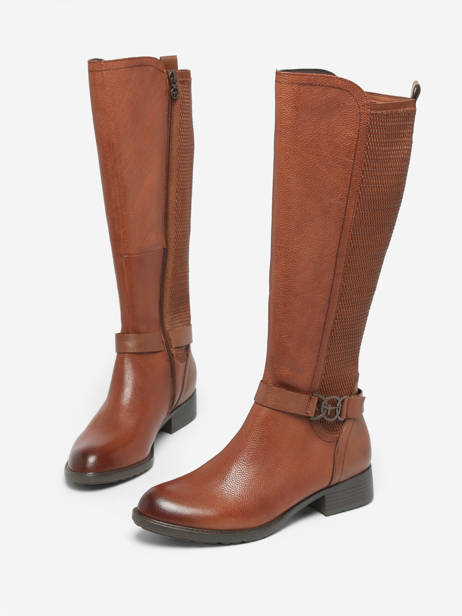 Bottes Cavalières En Cuir Tamaris Marron women 41 vue secondaire 2