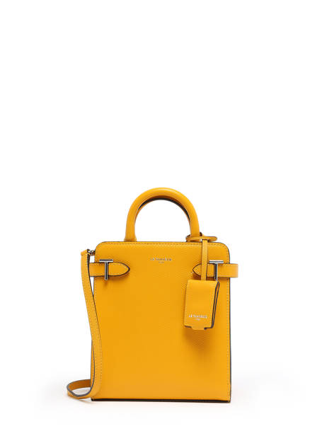 Sac Bandoulière Vertical Emilie Cuir Le tanneur Jaune emily TEMI1A00