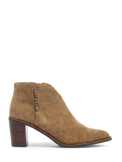 Heeled Boots Natax In Leather Mam'zelle Brown women CSIRI54