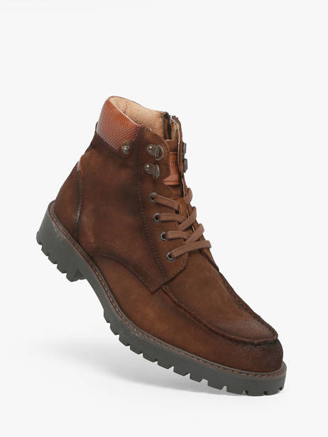 Boots Temple En Cuir Redskins Marron men TEMPLE vue secondaire 1