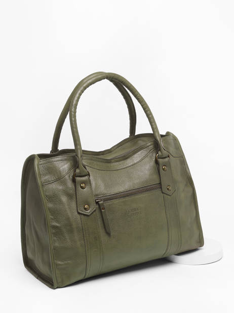 Sac Shopping  Cow Cuir Basilic pepper Vert cow BCOW31 vue secondaire 2