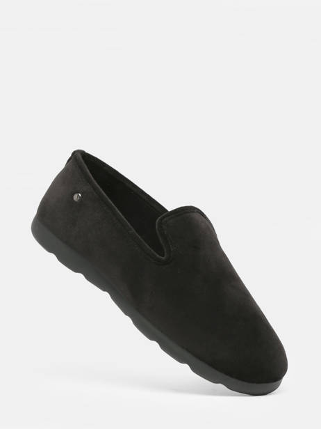 Chaussons Isotoner Noir men 98121 vue secondaire 1