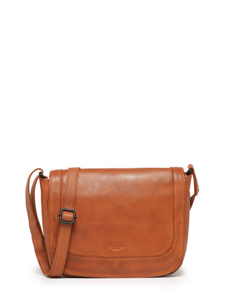 Crossbody Bag Four Seasons Leather Milano Brown four seasons SOPLB060