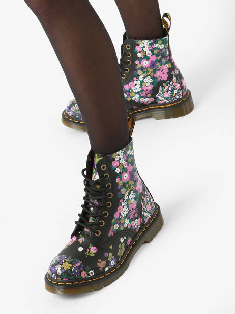 Bottines 1460 Pascal Floral En Cuir Dr martens Multicolore women 31186038 vue secondaire 2