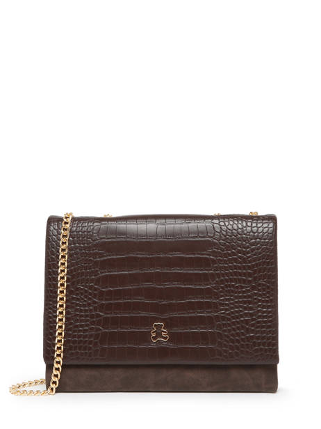 Shoulder Bag Croco Lulu castagnette Brown croco UMMAHAN