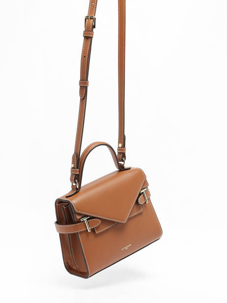 Small Grained Leather Emilie Crossbody Bag Le tanneur Brown emily TEMI1006 other view 2