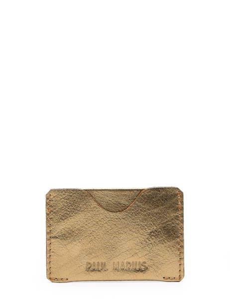 Card Holder Leather Paul marius Brown vintage GABIN