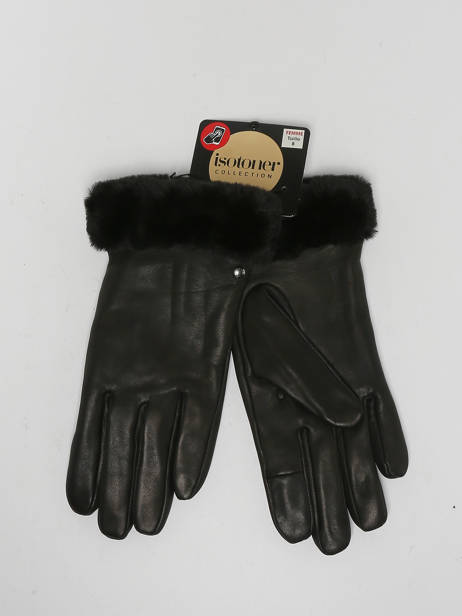 Gloves Isotoner Black women gloves 85312