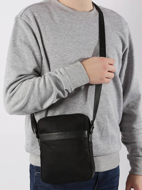 Crossbody Bag Lancaster Black basic sport men 304-07 other view 1