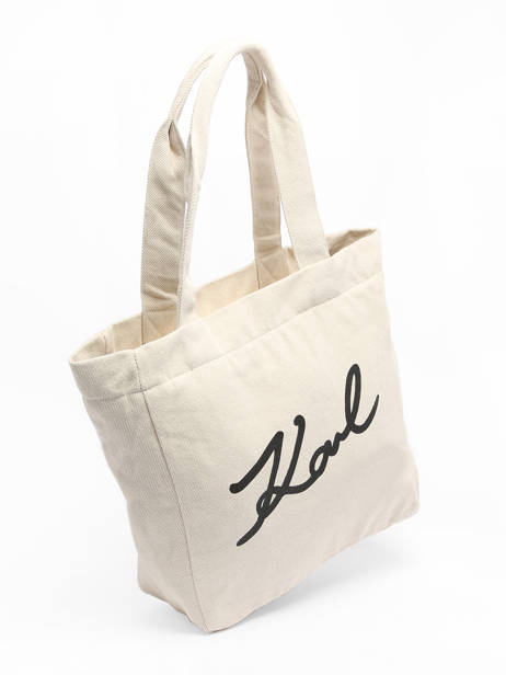 Sac Shopping K/signature Canvas Karl lagerfeld Beige k signature 240W3884 vue secondaire 2