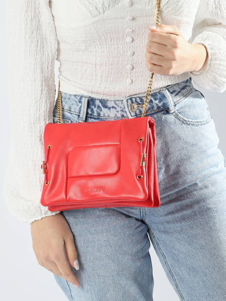 Crossbody Bag Billie Leather Lancel Red billie A12765 other view 1