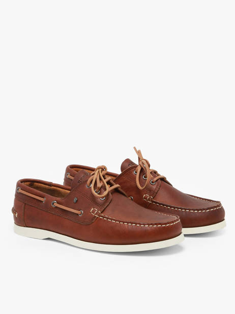 Chaussures Bateau En Cuir Redskins Marron men ORLAND vue secondaire 3