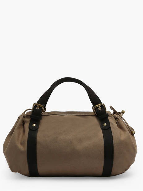 Canvas 24h Satchel Gerard darel Brown canvas Z450 other view 4