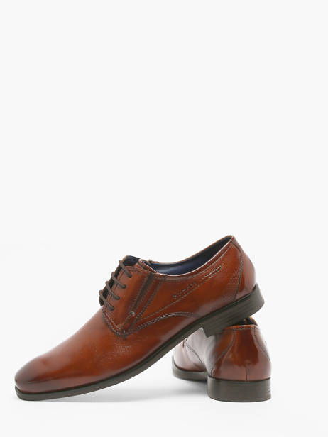 Chaussures De Ville En Cuir Bugatti Marron men 31119605 vue secondaire 3