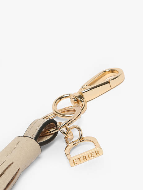 Keychain Tradition Leather Etrier Beige tradition ETRA903M other view 1