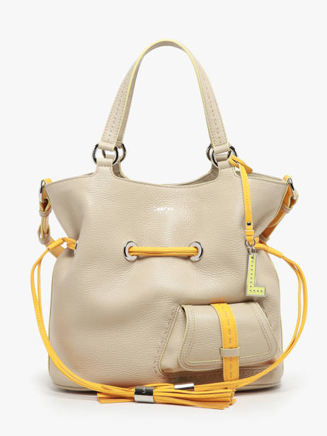 Medium Premier Flirt Multico Bucket Bag Lancel Beige premier flirt A12363 other view 2