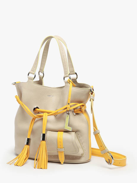 Medium Premier Flirt Multico Bucket Bag Lancel Beige premier flirt A12363 other view 3