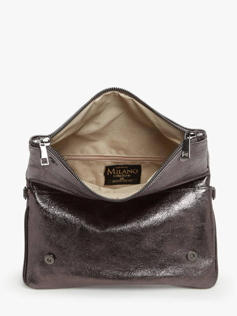 Sac Bandoulière Nine Cuir Milano Gris nine NI22112N vue secondaire 3