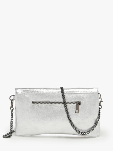 Shoulder Bag Nine Leather Milano Silver nine NI22112N other view 4