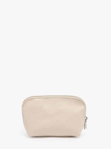 Coin Purse Leather Hexagona Beige confort 467389 other view 3