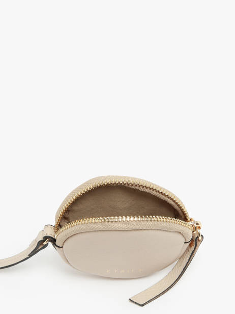 Round Leather Tradition Coin Purse Etrier Beige tradition ETRA402M other view 1