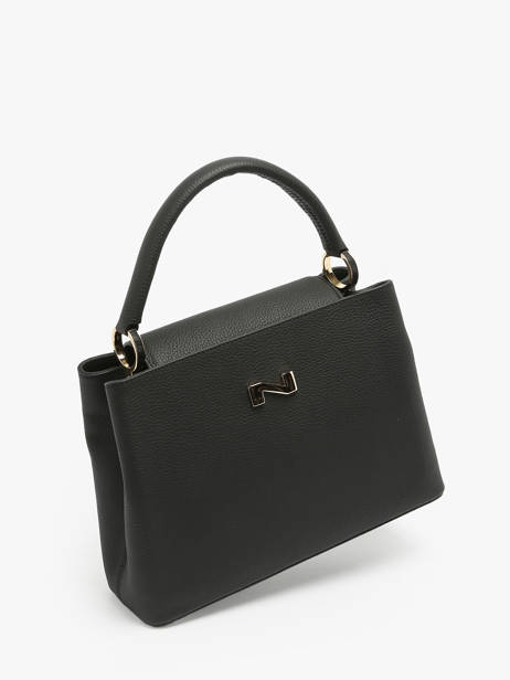 Leather Magnolia Top-handle Bag Nathan baume Black eden 3 other view 2