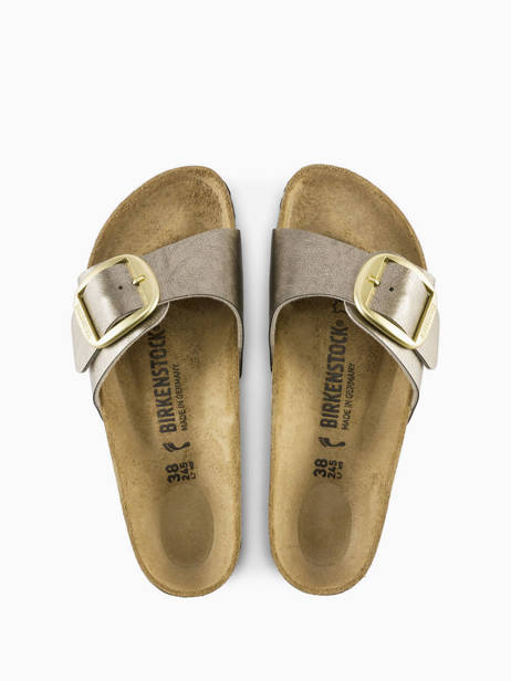 Slippers Madrid Big Buckle Birkenstock Beige women 1016237 other view 3