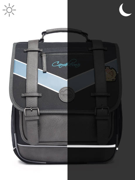 2-compartment Backpack Cameleon Blue vintage urban PBVBSD39 other view 7