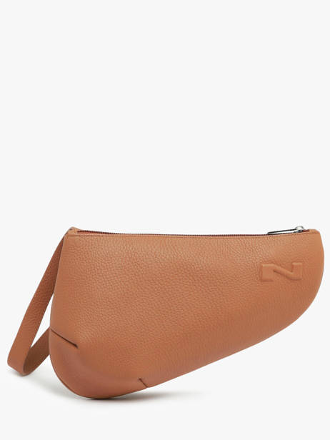 Leather Crossbody Bag Large City Perle Nathan baume Brown n city 1