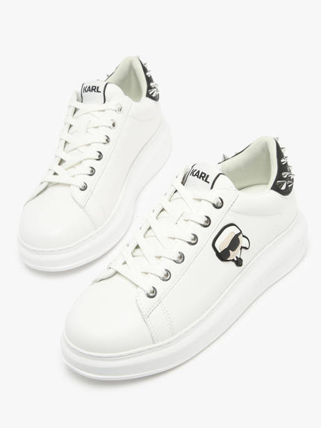 Sneakers En Cuir Karl lagerfeld Blanc women KL62529N vue secondaire 1