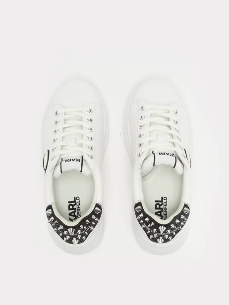 Sneakers En Cuir Karl lagerfeld Blanc women KL62529N vue secondaire 2