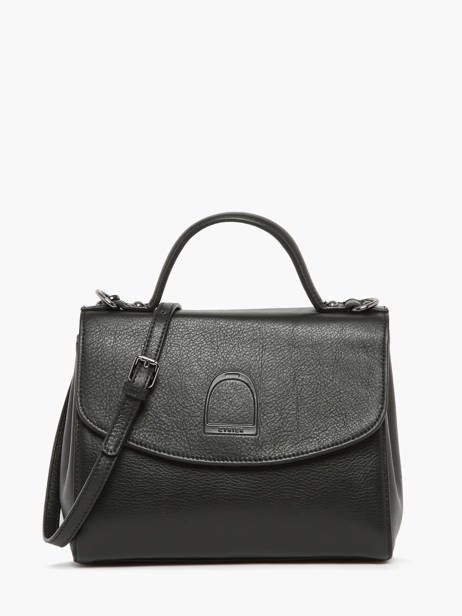 Sac Bandoulière Balade Cuir Etrier Noir balade EBAL046M