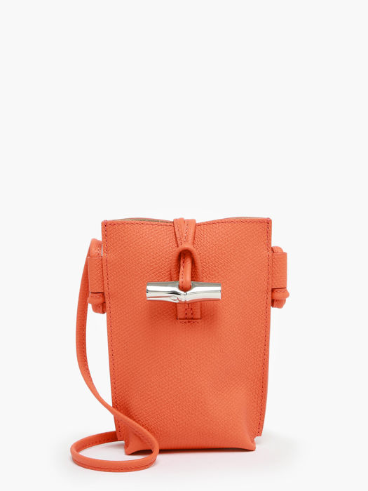 Longchamp Roseau Ipod case / cd holder Orange