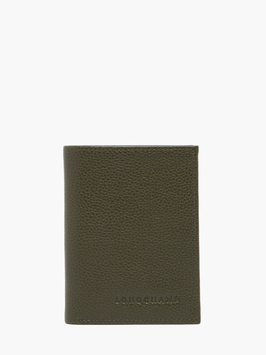 Longchamp Le foulonné Wallet Green