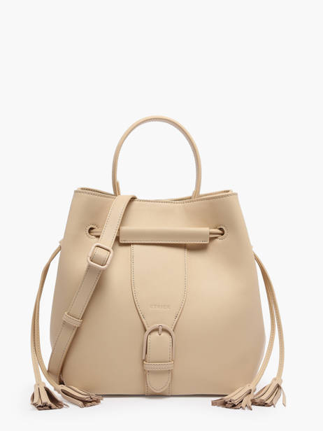 Sac Porté Main Oxer Cuir Etrier Beige oxer EOXE004M