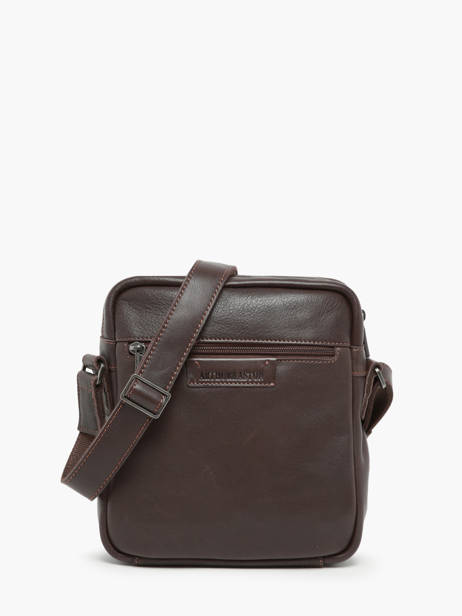 Leather Arthur Crossbody Bag Arthur & aston Brown johany 11