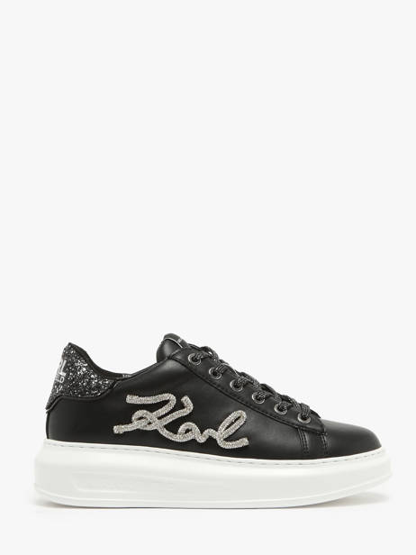 Sneakers In Leather Karl lagerfeld Black women KL62510G