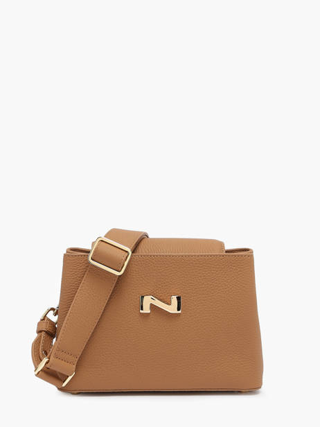 Leather Poppy Crossbody Bag Nathan baume Brown eden 2