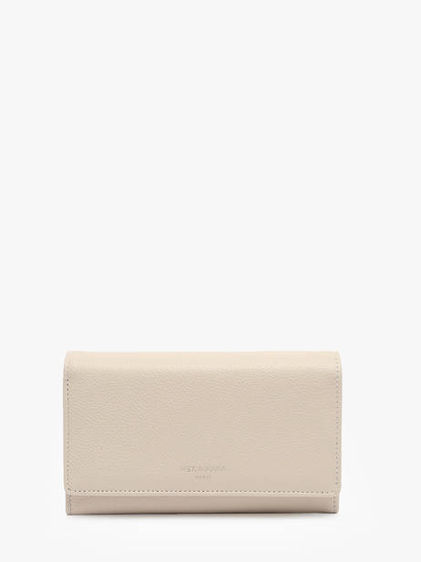 Leather Confort Wallet Hexagona Beige confort 467779