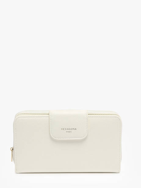 Continental Wallet Hexagona White lea 258358