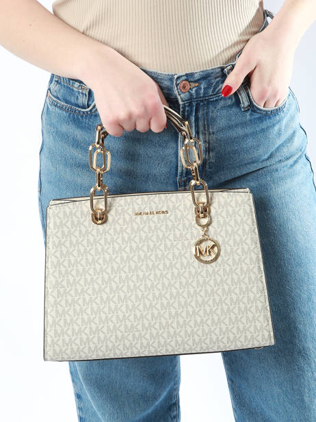 Sac Porté Main Cynthia Michael kors Blanc cynthia S4GCYS2V vue secondaire 1