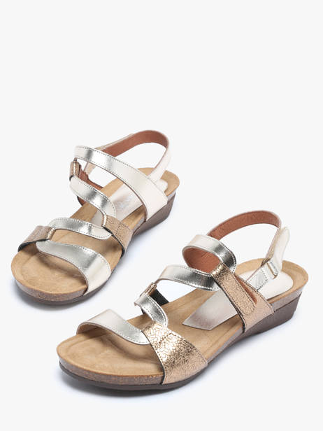 Sandals In Leather Xapatan Silver women 2164 other view 3