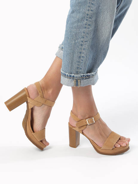 Sandales à Talon Jain En Cuir Mam'zelle Marron accessoires CSG1H03 vue secondaire 2