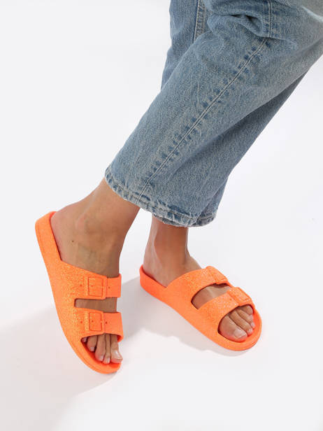 Flip Flops Neon Cacatoes Orange women NEON other view 2