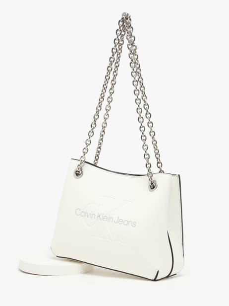 Sac Porté épaule Sculpted Calvin klein jeans Blanc sculpted K607831 vue secondaire 2