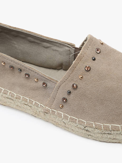 Espadrilles En Cuir Colors of california Beige women HCESPA10 vue secondaire 1