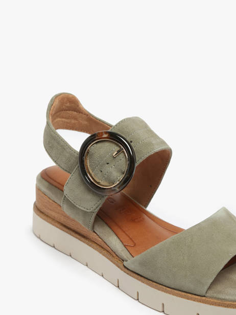 Sandals In Leather Tamaris Green women 42 other view 1