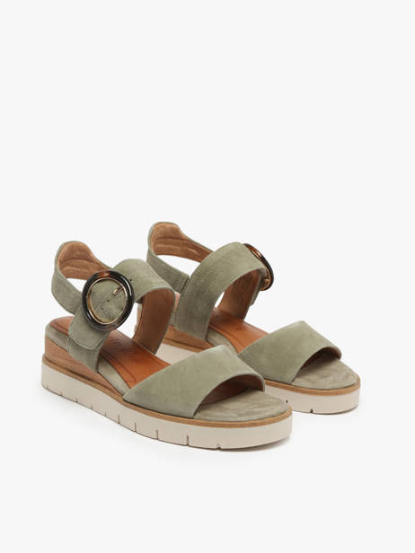 Sandals In Leather Tamaris Green women 42 other view 2